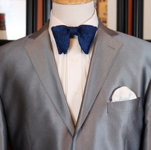 Vitarelli Italian Suit Medium Silver Sharkskin